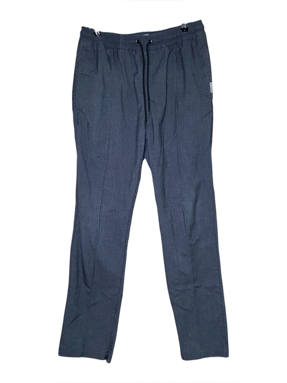 I Love Ugly Mens Gray Pants Drawstring Waist Size M Tapered Leg Casual Mid Rise